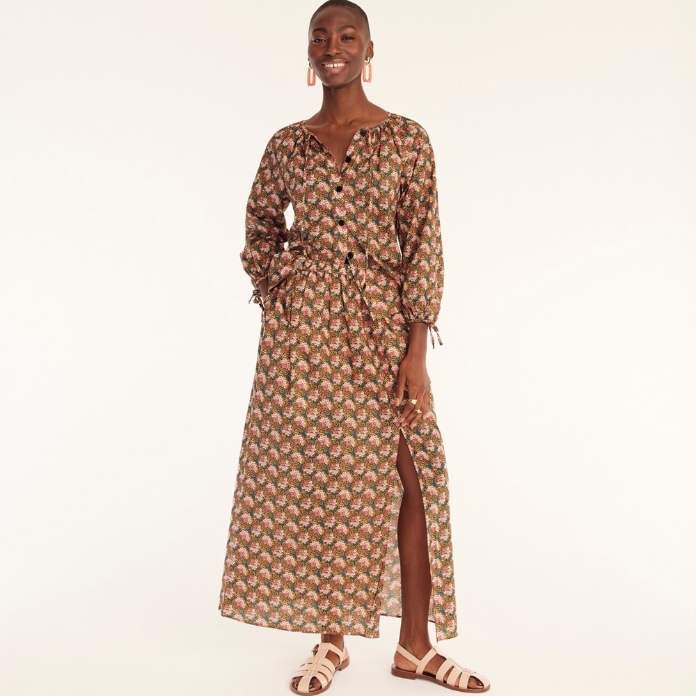 J.Crew Collection side-slit maxi skirt in Ratti® prism floral